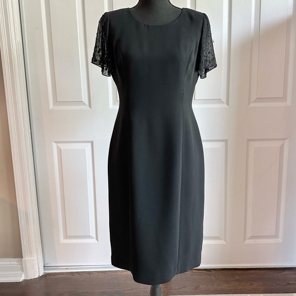 Donna Morgan Black Classic Cocktail Dress - Picture 1 of 6